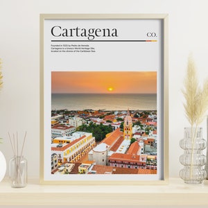 Cartagena Colombia Travel Poster, Sunset Photography, Colombia Wall Art, Colombia Print, Colombia, Colombia Wall Decor Digital Download