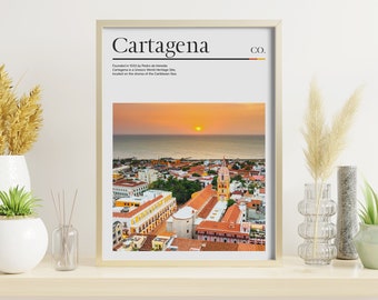Cartagena Colombia Travel Poster, Sunset Photography, Colombia Wall Art, Colombia Print, Colombia, Colombia Wall Decor Digital Download