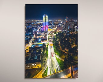 Bogota Wall Art / Colombia / Bogota Poster / Bogota Skyline Printable Wall Art / South America / Office Decor