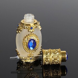 Crystal Arabian Style Luxury Refillable Perfume Bottle Oils Dropper Bottle Lotion bottling Empty Cosmetics Container