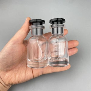 H&D HYALINE & DORA Vintage Glass Perfume Bottles Empty Refillable Sprayer  Bottle Fine Mist Spray Bottles Set of 5