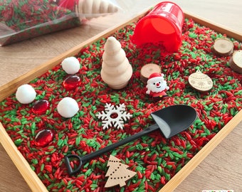 Weihnachten Sensory Play Geschenkidee Kleine Beschäftigung Montessori Spiel - Jahreszeitentisch / Sensorischer Tisch Sensorische Aktivität