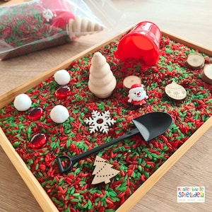 Christmas Sensory Play Gift Idea Small Activity Montessori Game - Seasonal Table / Sensory Table Sensory Activity
