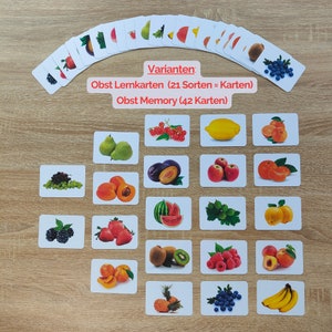 44 Fruit and Vegetable Flashcards I Memory I Fruit, Vegetables, Montessori Toys, Flashcards Fruit and Vegetables Flashcards for Children Photo Cards image 2