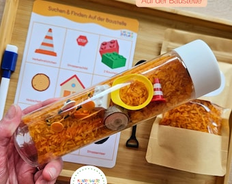 Regalo de verano para que los niños se mantengan ocupados: juego sensorial "Veo veo" botella, juego sensorial Montessori, juegos de mesa para niños, recuerdo