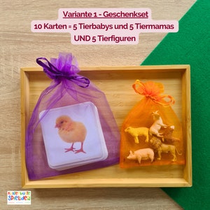 Montessori Lernspielzeug Tiere Montessori Spielzeug ab 2 Jahre Montessori ab 3 Jahre Tiere zuordnen Lernspielzeug Geschenk Ostern 1 Jahr Geschenk Geburtstagsgeschenk Mädchen ab 2 Jahre Geschenk Junge ab 3 Jahre Tierfiguren Geschenk Weihnachten