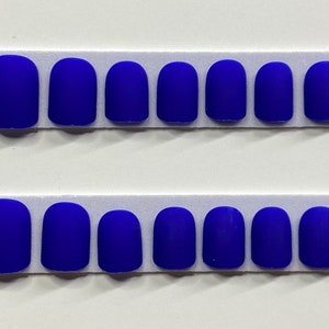 Matte Navy Blue Short Square Press On Nail Kit