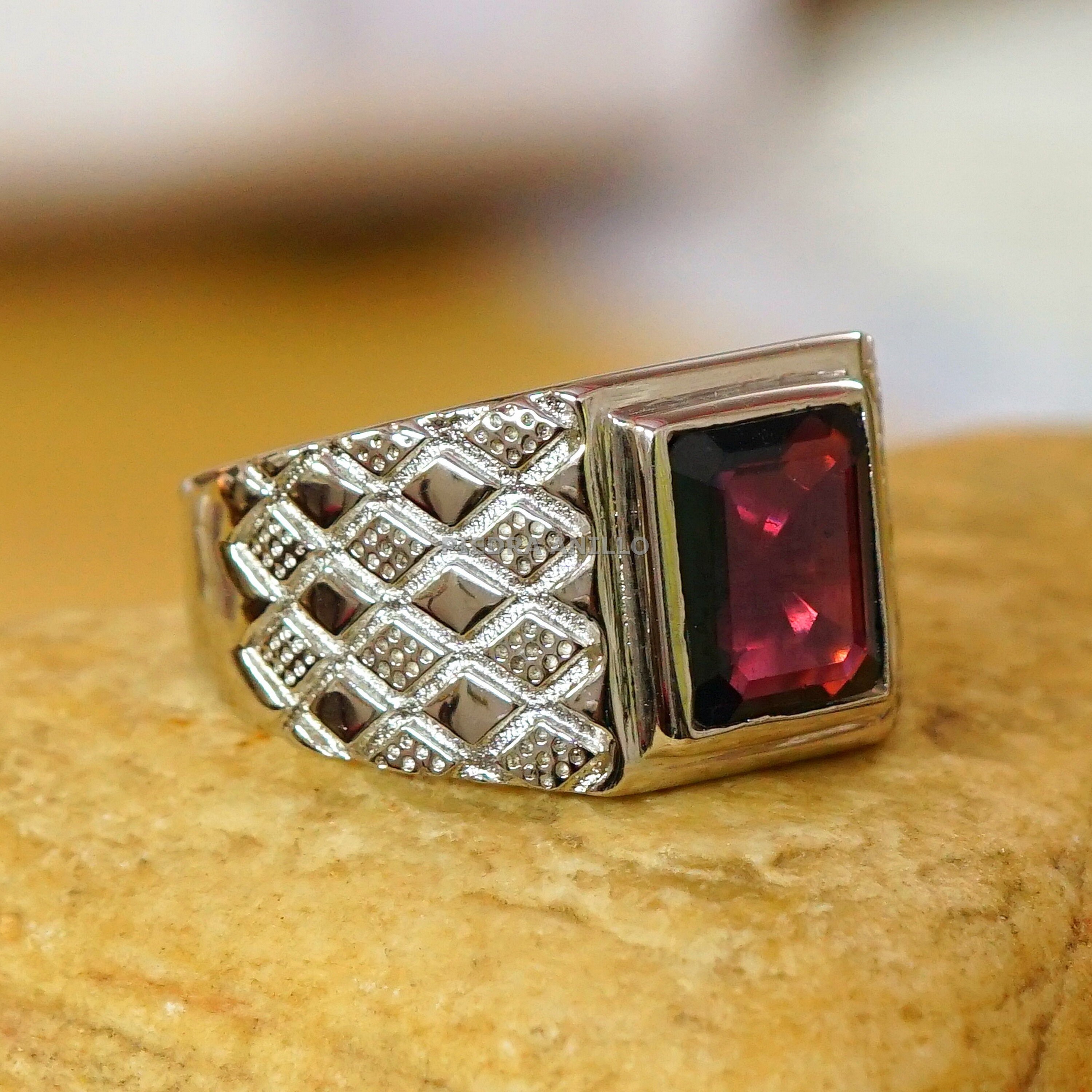 Natural Ring for Men in 925 Sterling Silver Ring AAA Etsy