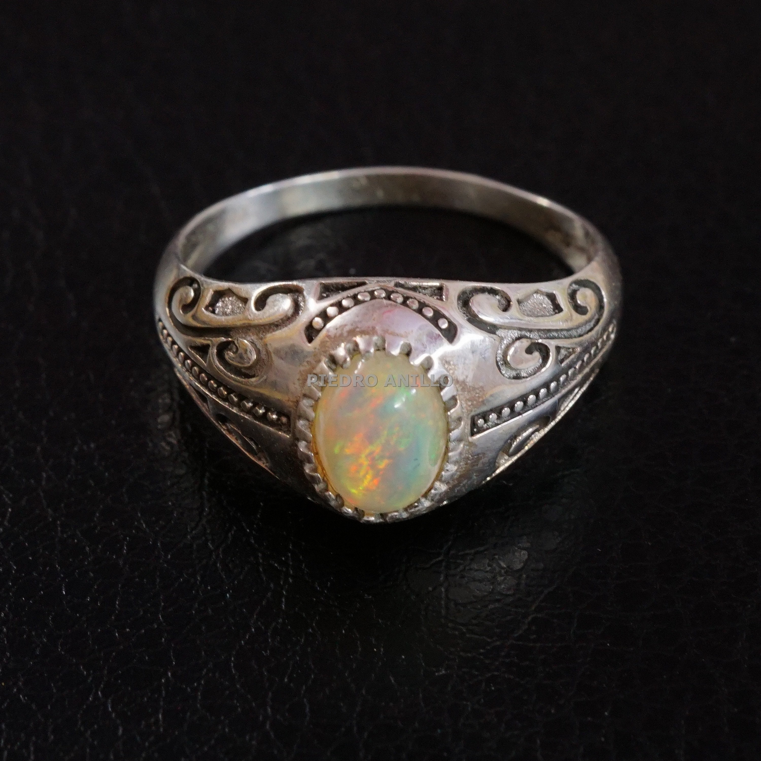 Fire Opal Men Ring in 925 Sterling Silver AAA Quality Oval Etsy