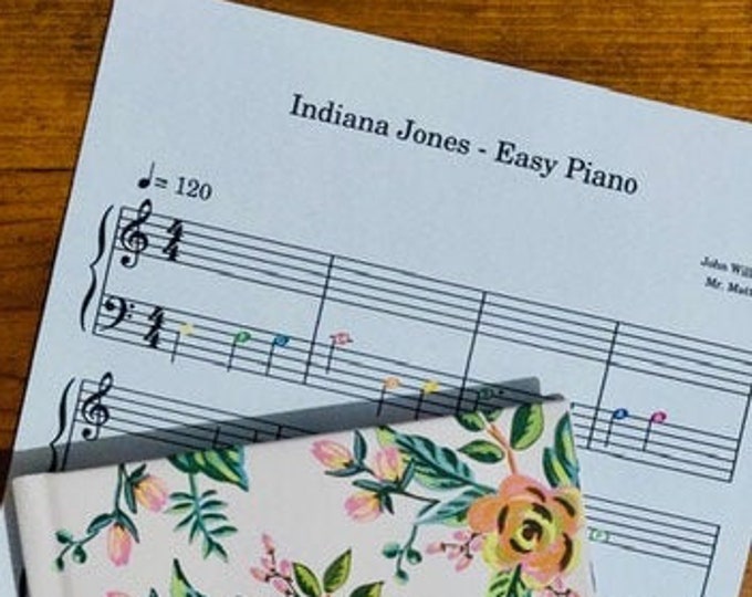Indiana Jones Easy Piano Etsy