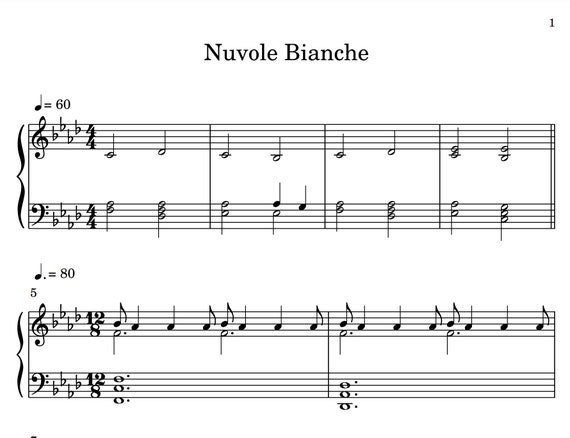 Nuvole Bianche