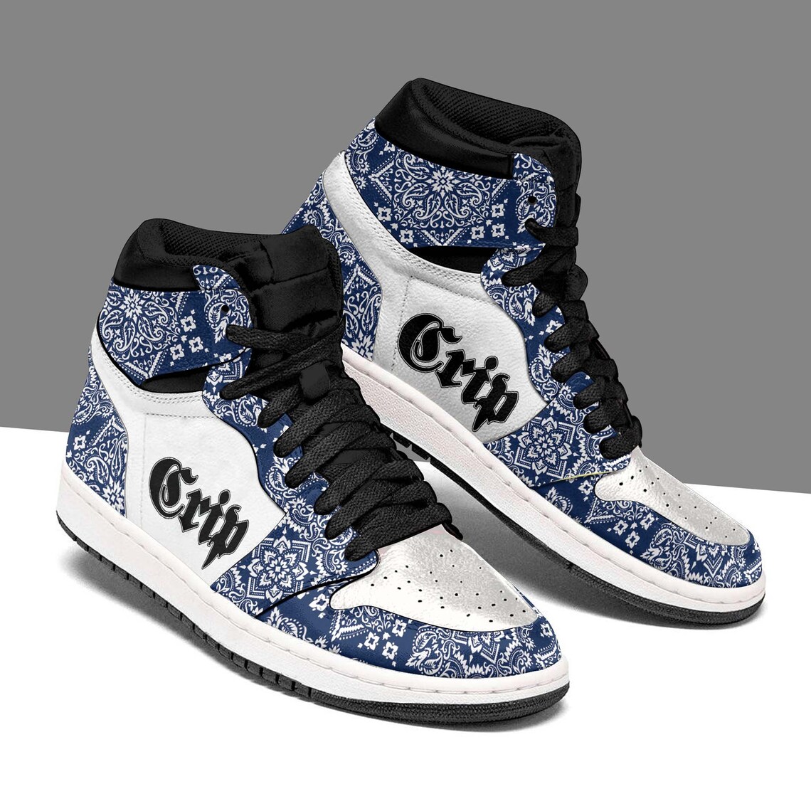 Hight quality Crips Jordan 1 Shoes Crips Gang Personalized Etsy