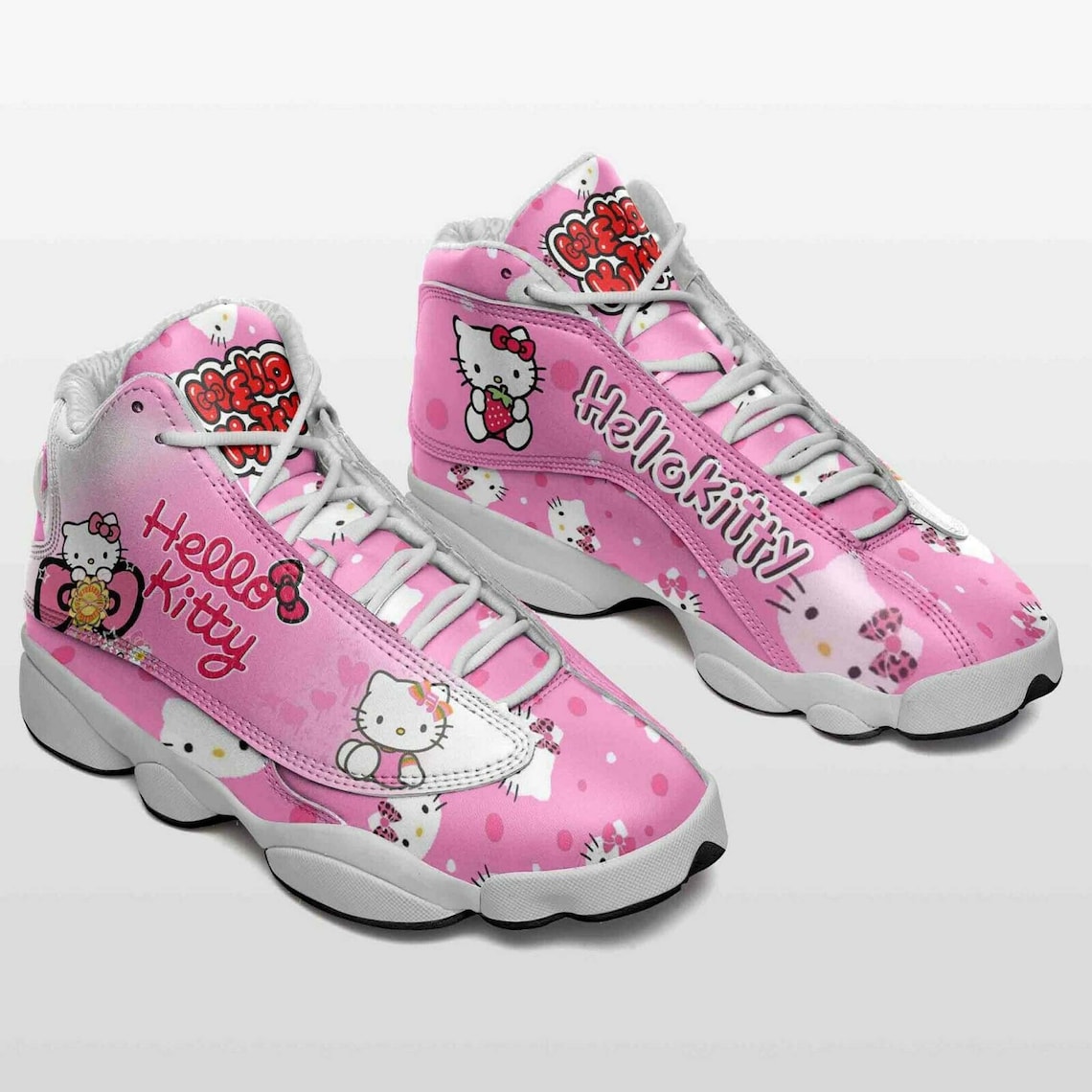 High quality Hello Kitty Jordan 13 Shoes Hello Kitty Etsy