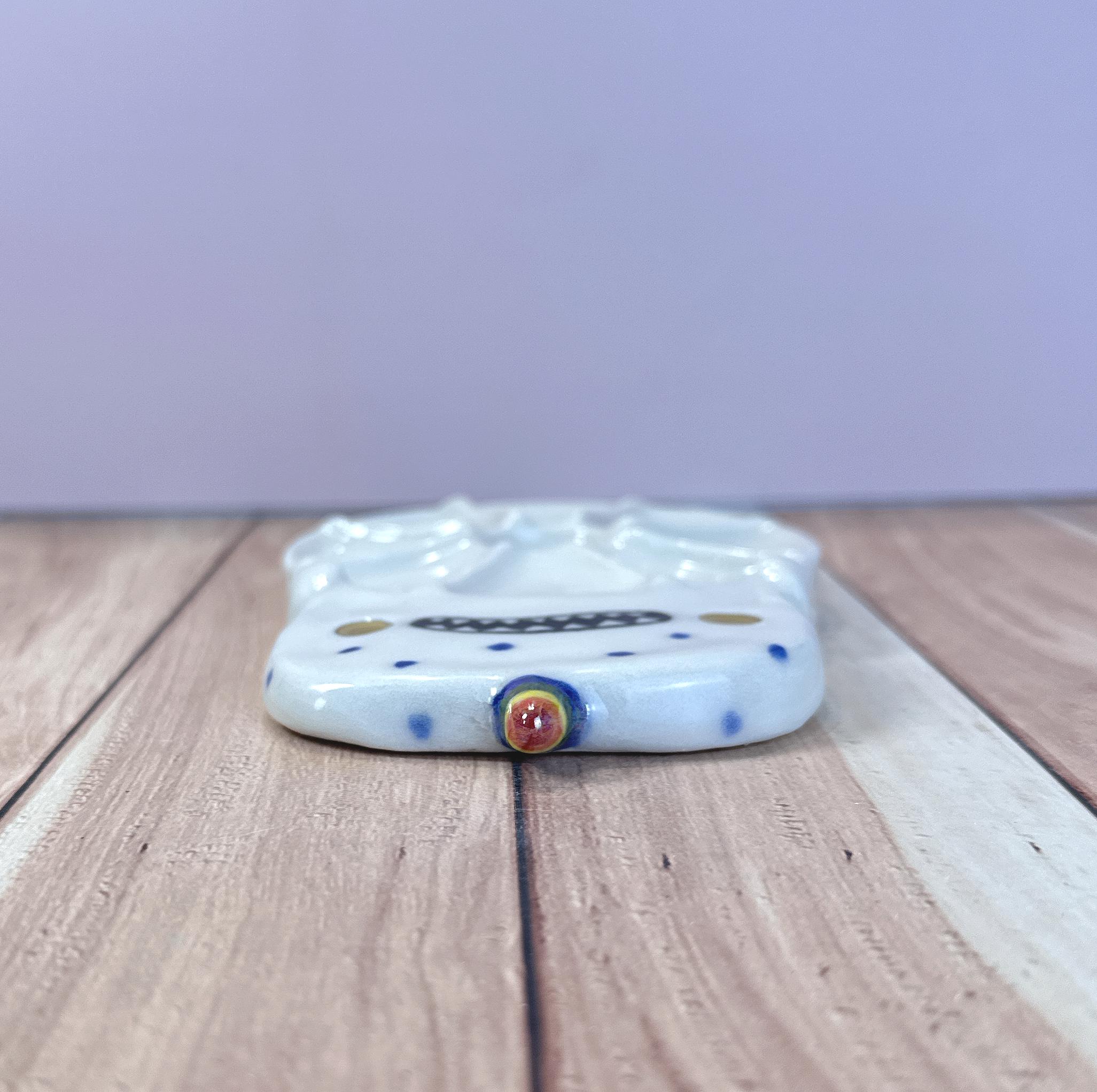 Porcelain Watercolor Palette Narwhal - Handmade Ceramic Artist Palette ...