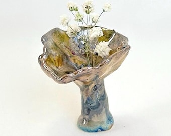 Handmade Mini Flower Bud Vase | Choose Your Ceramic Flower Vase | Tiny Pottery Vase | Small Desk Decor | One of a Kind Gift