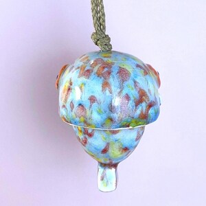 Baby Face Fish Hanging Ornament – Handmade Ceramic Art, Articulated Tiny Sculpture, Whimsical Garden Decor, Small Wind Chime image 11