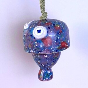 Baby Face Fish Hanging Ornament – Handmade Ceramic Art, Articulated Tiny Sculpture, Whimsical Garden Decor, Small Wind Chime image 12