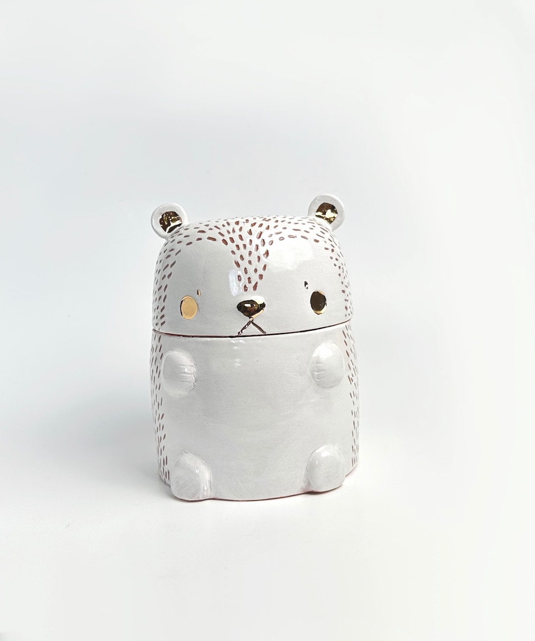 Animal Ceramic Jar Ceramic Canister Cookie Jar Cute Ceramic Etsy