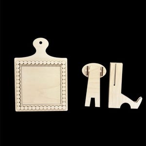 Mini Breadboard Interchangeable Frame | Fits 4.25" Inserts | DIY Seasonal Decor