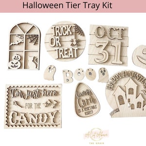 Halloween Tier Tray Halloween Signs image 2