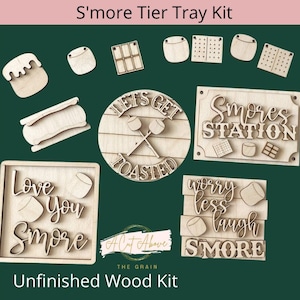 S'mores Tier Tray - S'mores Signs
