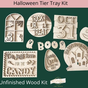 Halloween Tier Tray Halloween Signs image 1