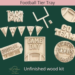 DIY Football Tier Tray Wood Blanks