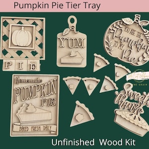 Pumpkin Pie Tier Tray Set