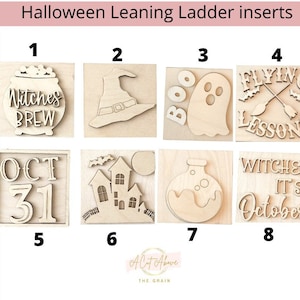 Halloween Leaning Ladder Inserts(set of 3), Ladder Tier Decor, Tiered Tray Decor, Paint Kit, Interchangeable Leaning Ladder DIY Kit,