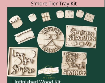 S'mores Tier Tray - S'mores Signs