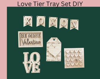 Valentine's Day  Be Mine Tier Tray Set DIY