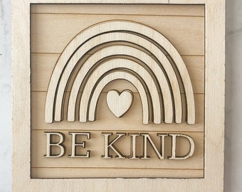 Be Kind Sign DIY - Unfinished Wood Kit