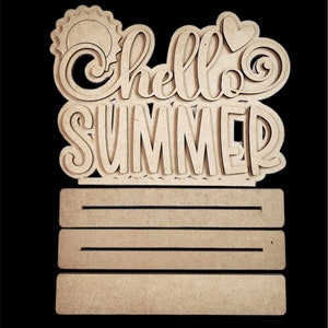 Hello Summer DIY Standing Shelf Sitter