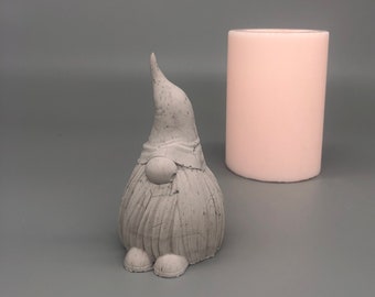Silicone Gnome Mould | Dwarf Shape Candle | Concrete Mold | DIY Garden Decor & Handmade Crafts