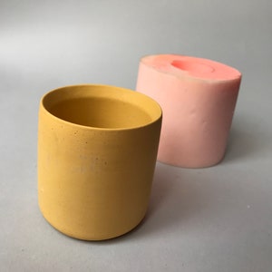 Stampo in silicone a cilindro piccolo: contenitore per candele e cera, artigianato fatto a mano