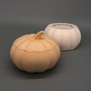 Silicone Pumpkin Mold for Concrete - Small & Large Sizes | Halloween Decor - Perfect for DIY Crafts