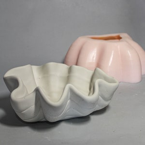 Seashell Mold for Concrete Planter | 7.5" Silicone