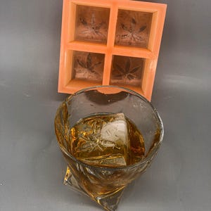Custom Logo Ice Mold: Personalized Whiskey Rocks, Home Bar Gift