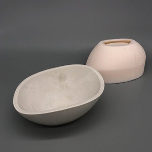 Bowl Silicone Mould | Wavy Concrete Mould for Unique Planters & Candle Jar