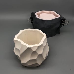 Geometric Silicone Mold: DIY Concrete Planter, Candle Holder