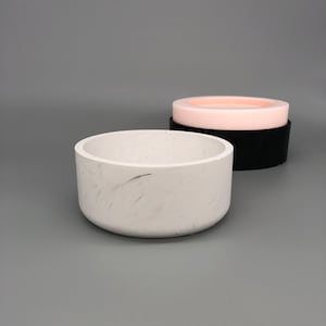 Stampo in silicone cilindrico da 4&quot;: fioriere in cemento, portacandele