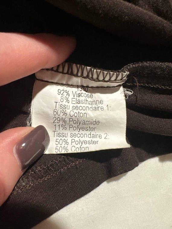 Cache Cache Brown Asymmetrical Patchwork Long Sle… - image 11