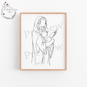 Jesus holding Ange Baby Girl Digital Art/ Infant Loss Gift/ Memorial Gift/ Funeral Gift/ Grieving Family Printable Art/ Religious Digital