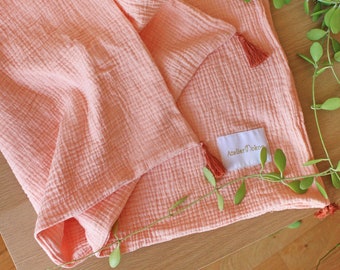 Plaid Double Gaze Etsy France