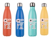 Teachers Gift - Personalised Teachers plant seeds of knowledge End of Term 500 ML Double Walled Insulated Stainless Steel Cola Bottle.