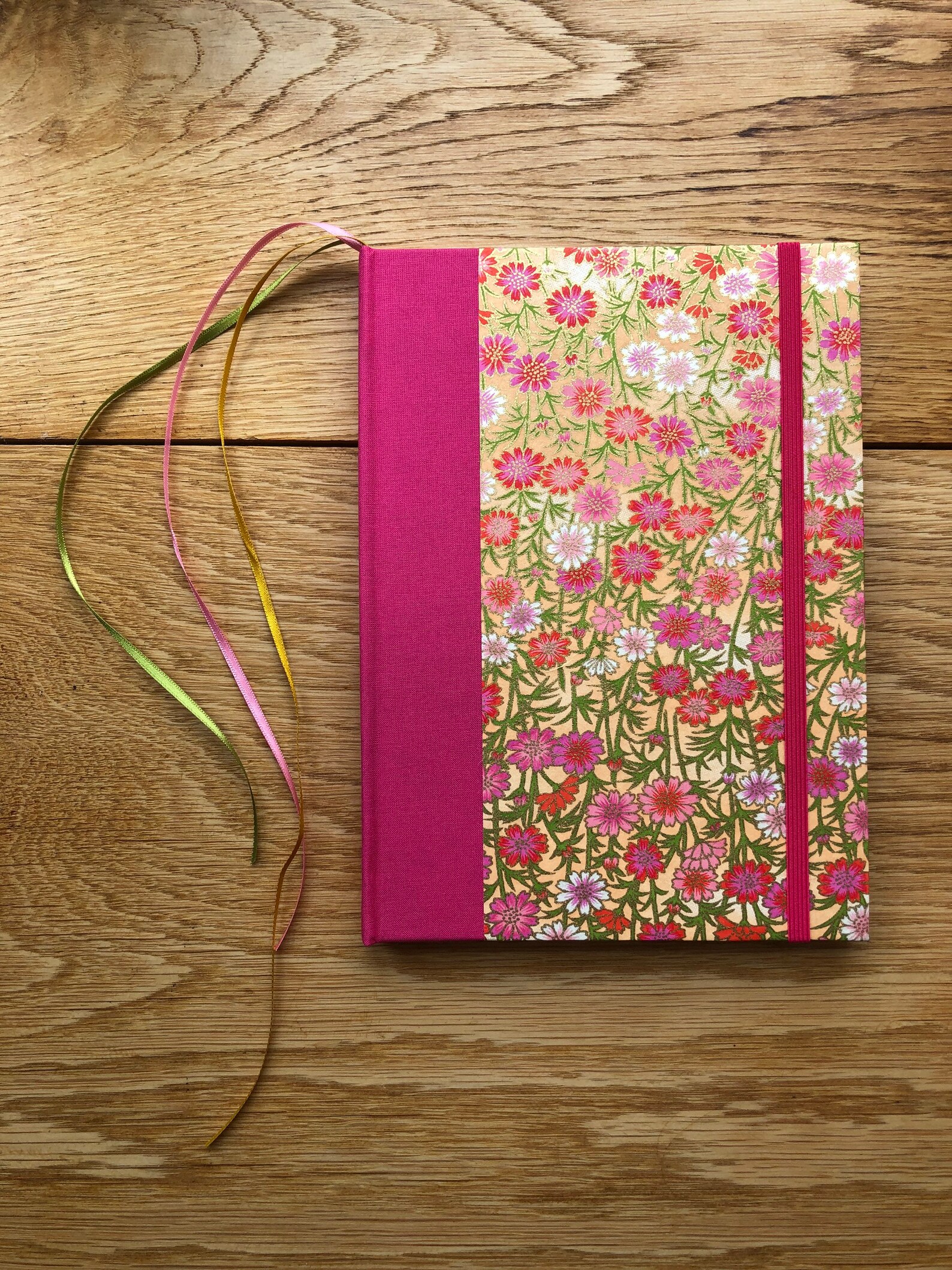 Hand made journal notebook with elastic closure Etsy