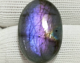 Natural Multi Purple Labradorite Cabochon Gemstone Purple Flashy Labradorite Semiprecious Stone Marquise Shape 47x16x5 mm 35 Crt