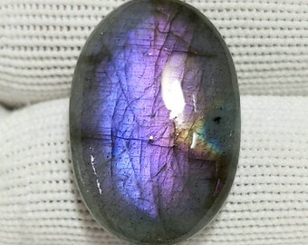 37X17X6MM Purple Labradorite Loose Cabochon Smooth Pendant Making Cabochon 31Cts 100/% Natural Multi Flashy Purple Labradorite Gemstone