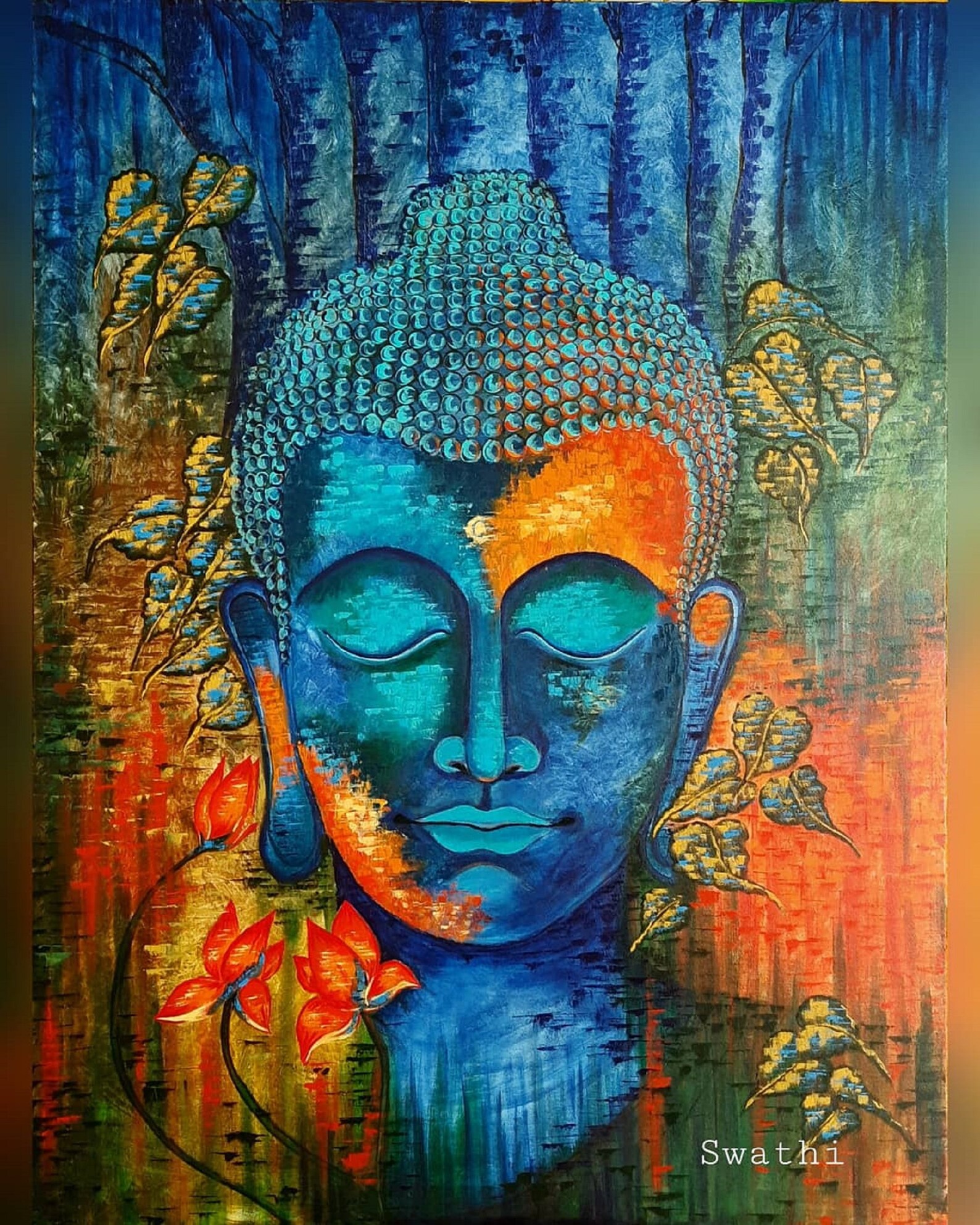 Buddha Bilder Gemalt Leinwand: Eine Reise in die Ruhe und Kreativität