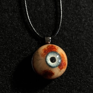 Realistic Blue Trauma Acrylic Eyeball Pendant